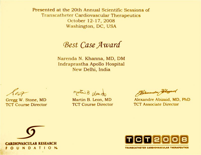 Certificate 4 - Dr. N. N. Khanna